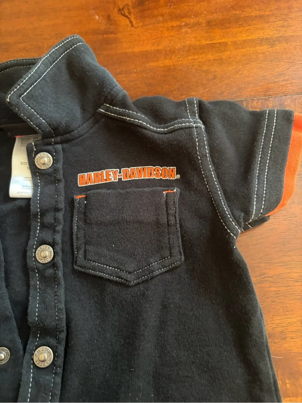 Harley Davidson Baby Outfit 18 Months